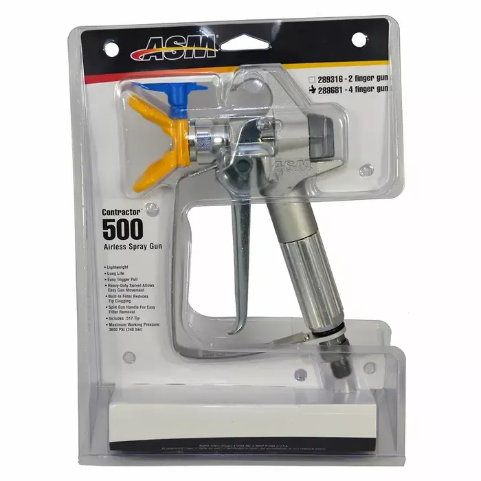 2‐Pack of ASM 288681 ASM 500 Professional Airless Spray Gun, 3600 psi, Split Handle