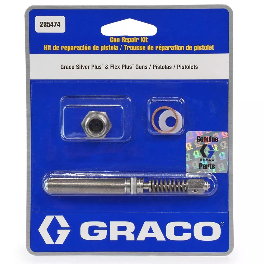 4-Pack of Graco 235474 Silver Plus Gun Repair Kit