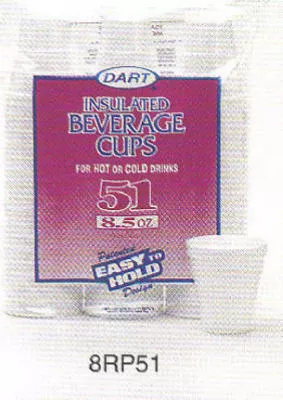 “Dart” Foam Cup 8.5 Oz White