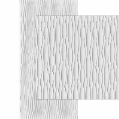 Sahara VerticalMirroFlex 4×8 / 4×10 Glue Up PVC 3D Wall Panels